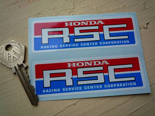 HONDA RSC RACING SERVICE CENTER CORP Car & bike sticker