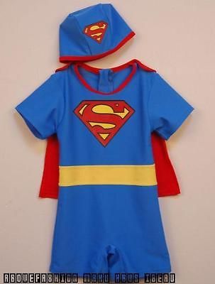 children/baby superman shape one piece swimsuit/swimw ear Free Ship