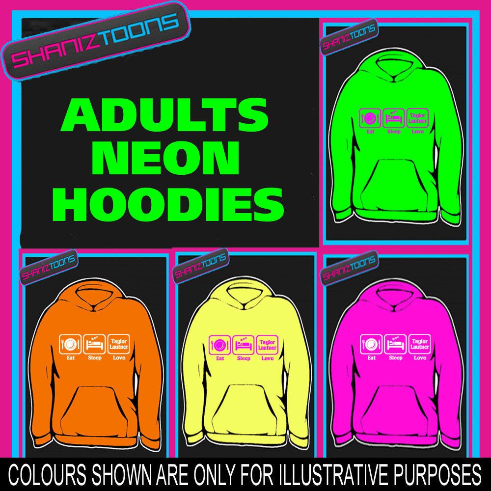 EAT SLEEP LOVE TAYLOR LAUTNER ADULTS TEENAGER ELECTRIC HOODIE HOODY