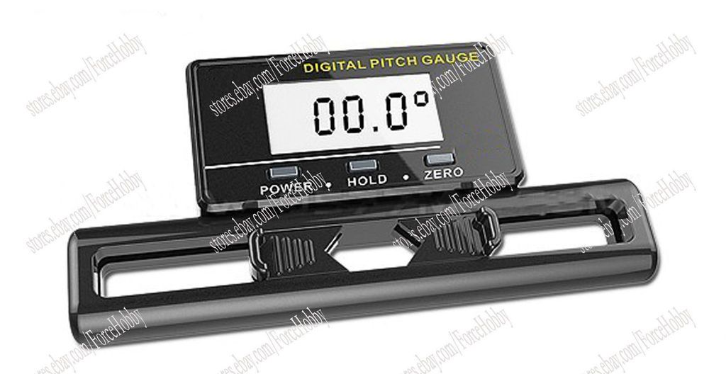 Main Blade Digital Pitch Gauge for TREX 200 450 500 550 600 800 RC