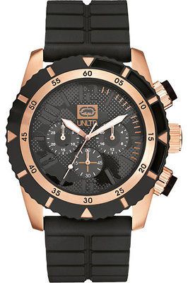 New Marc Ecko E20059G1 The Emx Chronograph Black and Gold Dial Mens