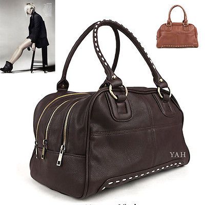 Women/Men three zipper Tote/Shoulder Hand bag(1906)