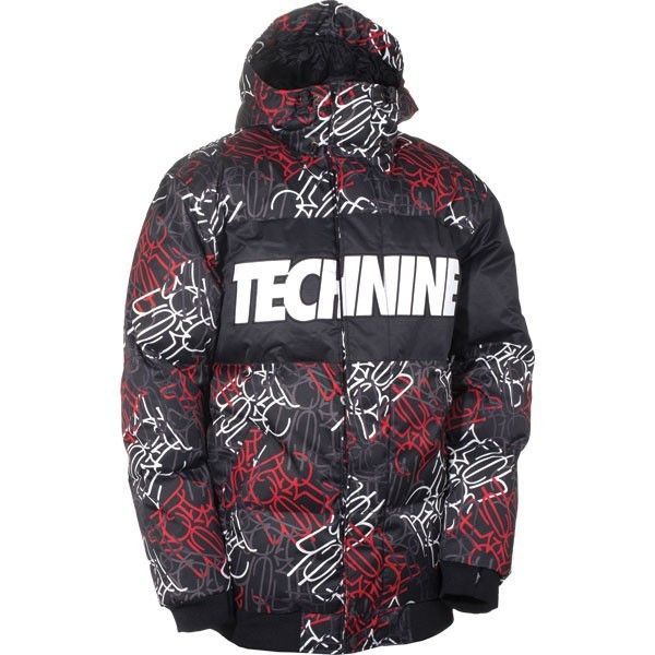 NEW 2012 Technine Super Puff Down Ski Snowboard Jacket Black Bombin