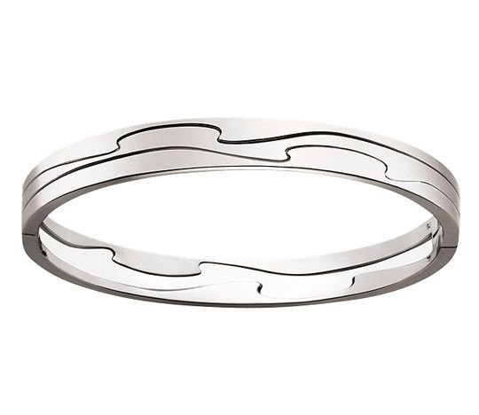 Georg Jensen 18 Ct. White Gold Bangle # 1511   FUSION