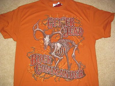 New Buck Commander Duck Dynasty shirt GitEr Dead size L mens