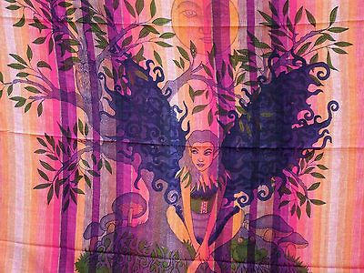 40% RED Single FAIRY Hippy WALL Hanging THROW Bed Spread SOFA PAGAN