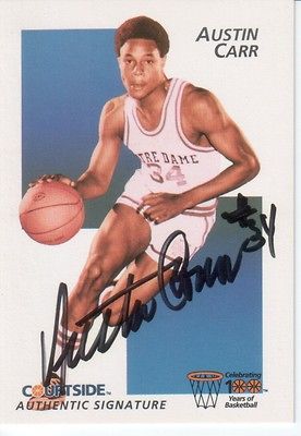 Newly listed 1992 Courtside Austin Carr Certified Autograph   Notre