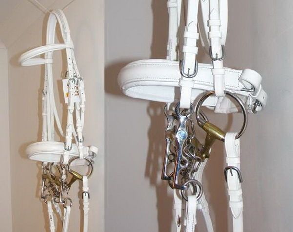 FSS WHITE/SILVER Comfort BAROQUE/FRIESI AN Double Bridle