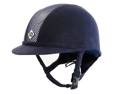 Charles Owen Ayr8 Helmet   Midnight Blue Silver   7 1 8