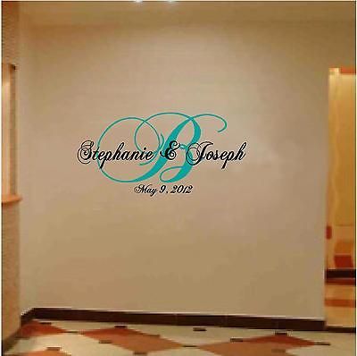 Monogram Wedding Wall / Floor Decoration with Date