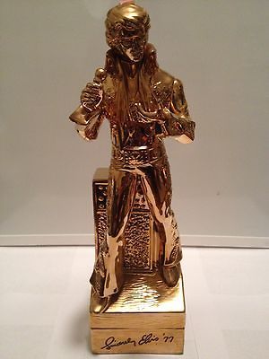 Sincerely Elvis 77 gold musical decanter by McCormick Distilling Co