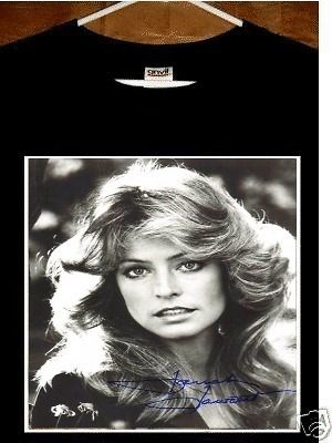 Farrah Fawcett T shirt; Farrah Fawcett