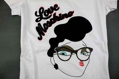 NWT Stones Glasses Womens Head 18287 Moschino Girls T shirt White