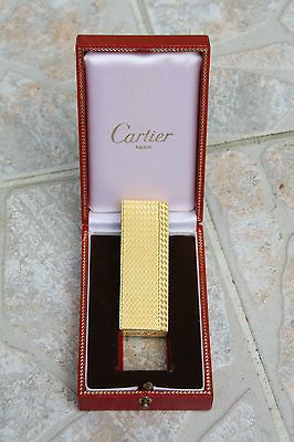 VINTAGE CARTIER BRIQUET GOLDEN LIGHTER EXCELLENT CONDITION