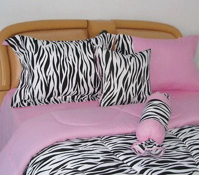 Pcs BLACK & WHITE ZEBRA PRINT BED IN A BAG Full KF100