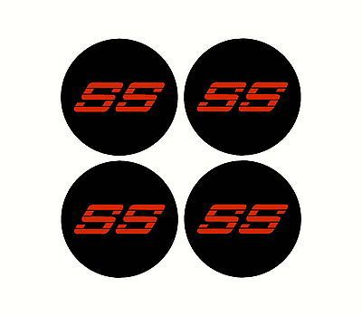 Chevy SS rim wheel center cap Overlay Vinyl Decals 454 350 v8