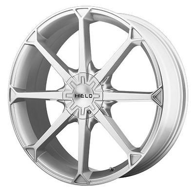 HELO HE870 5X112 AUDI A3 A4 A5 A6 A8 CROSSFIRE SLK SILVER WHEELS RIMS