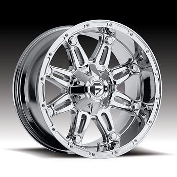 20x14 MHT FUEL HOSTAGE 5x5.5 5x135 ET 76 CHROME WHEELS (4) NEW RIMS