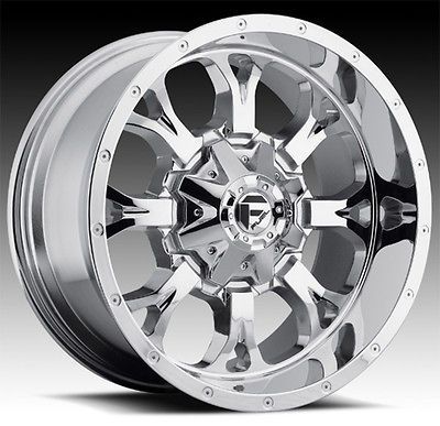 CHROME FUEL OFF ROAD D516 KRANK 6X4.5 FRONTIER DAKOTA SRX RIMS WHEELS