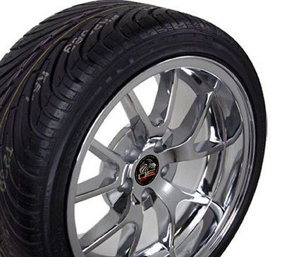 18 9/10 Chrome FR500 Style Wheels Nexen Tires Rims Fit Mustang® 94