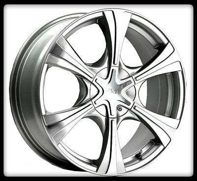 ALLOY 775MS HALLMARK 4X100/4X4.5 CUBE RENO OPTIMA SILVER WHEELS RIMS