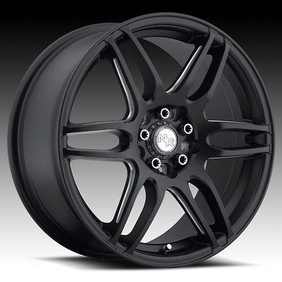 18 inch niche nr6 black wheels rims 5x4.5 Avenger Stealth 300M