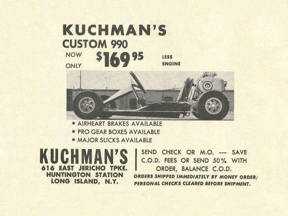 Vintage 1964 Kuchman Custom 990 Go Kart Ad