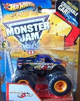 MONSTER JAM TRUCK 164 CAR CRUSHER * HURRICANE FORCE * 2012 2013 MOC