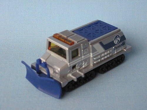 Matchbox Snow Groomer Plough with Silver Body