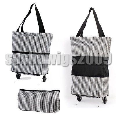 Funky design durable folding Wheeled Shopping Trolley Bag Fold Away