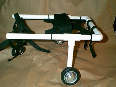 PVC DOG CART WHEELCHAIR, PUG DACHSHUND DOXIE TERRIER YORKIE SHIH TZU