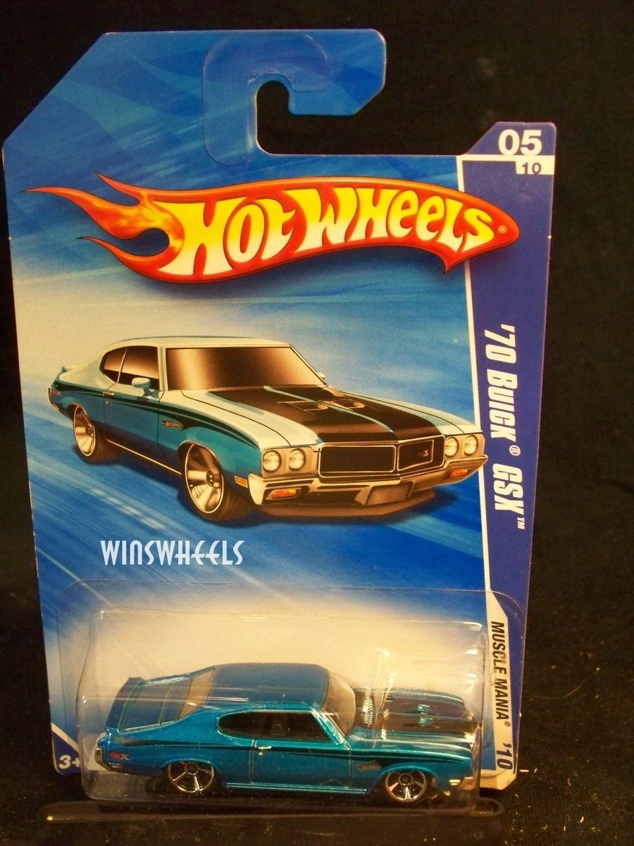 Hot Wheels 2010 83 240 2 70 Buick GSX Lt Blue Am