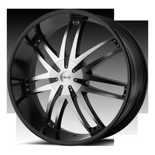 20Wheels Rims Helo 868 Black Colorado Silverado Tahoe