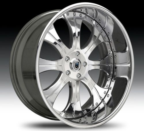 24 asanti AF131 Chrome Wheels Rims 3 Piece