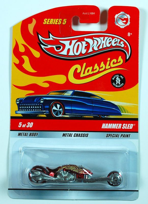 Hotwheels Classics Hammer Sled Red 5 VHTF 1 64 S5