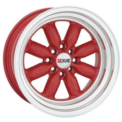 XXR 513 15 7J ET15 4 X100 114 3 Red Alloy Wheels x4 Deep Polished Lip