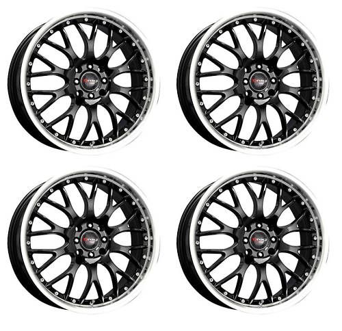 17 Drag Rims DR19 4 Lug 4x100 114 3 17x7 5 Gloss Black