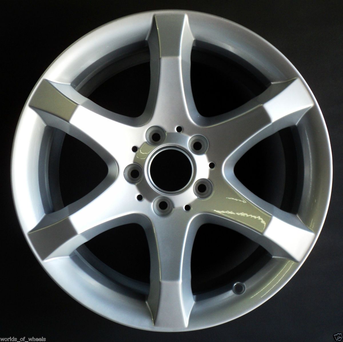 Mercedes C230 C350 17 6 Spoke Rear Factory OEM Alloy Wheel Rim H 65437