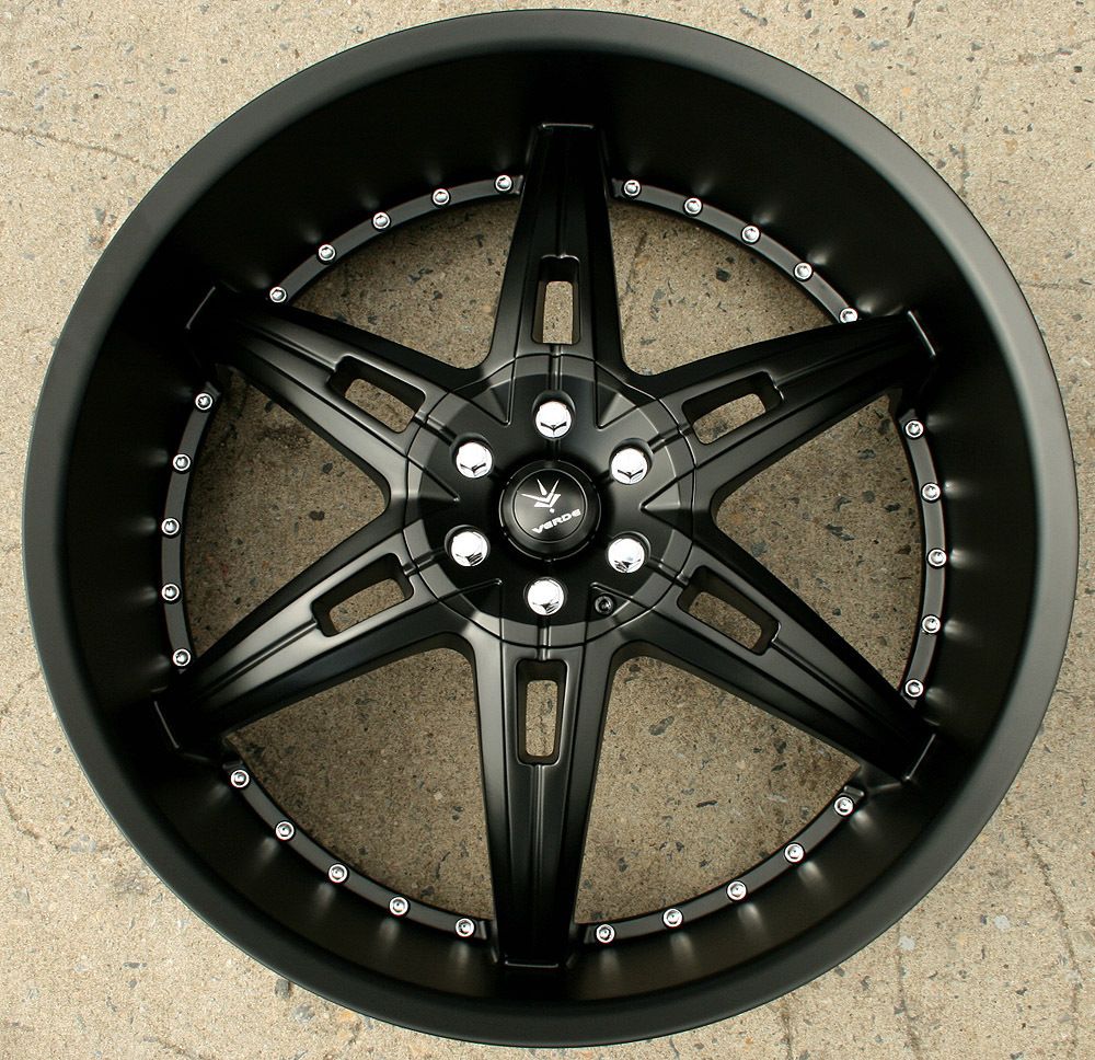 24 Semi Black Rims Wheels Silverado 07 Up 24 x 9 5 6H 30