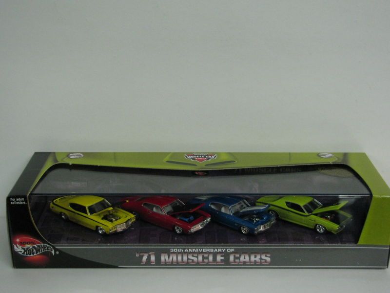 Hot Wheels 30th Annv 71 Muscle Cars 4 Car Set