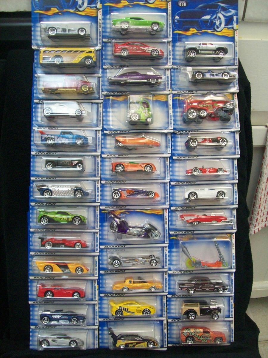 Hot Wheels 2001 First Edition Set of 36 Treasure Hunt