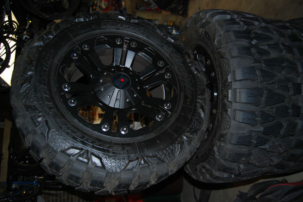 18 Wheels Rims XD Monster Matte Black with 33x12 50x18 Nitto Mud