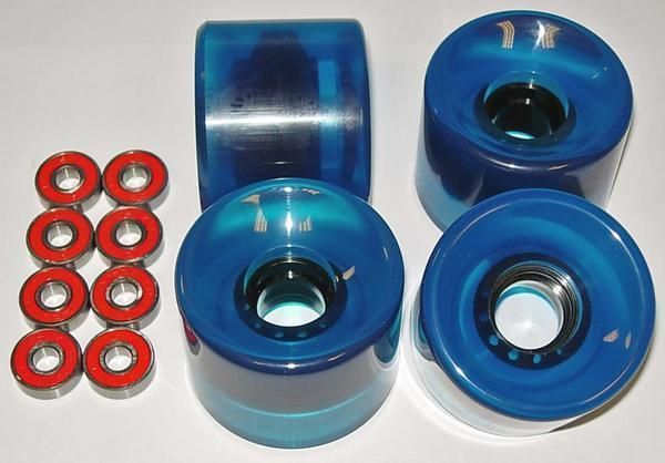 Long Board Cruiser Skateboard Wheels 65mm Bearings