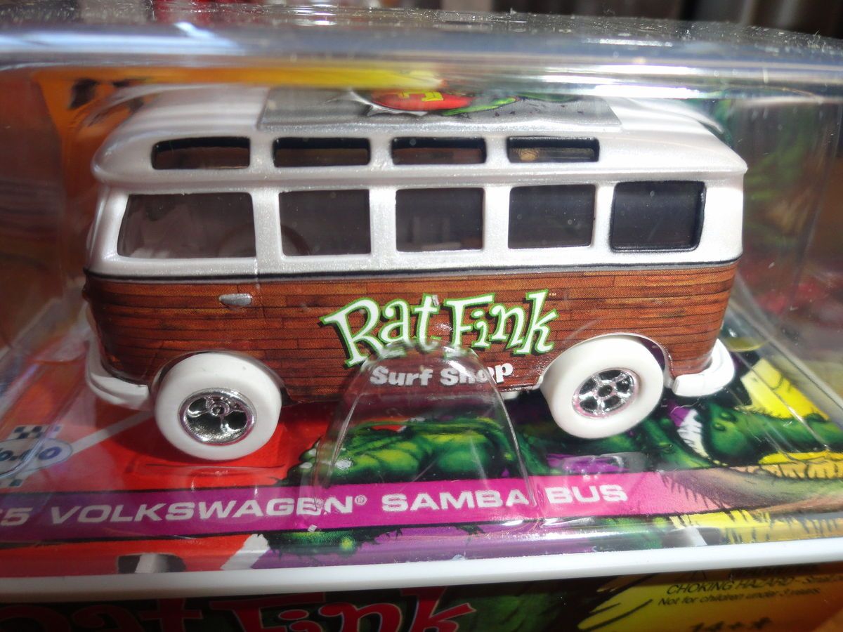 Autoworld Xtraction R10 Rat Fink 65 VW Samba Bust Iwheels HO Scale