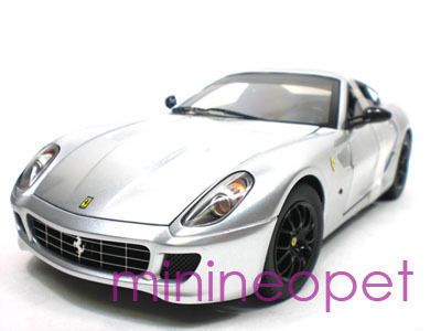 Hot Wheels Elite Ferrari 599 GTB Fiorano 1 18 Silver