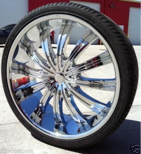 22 inch PW38 Rims Tires 5x115 Chrysler 300