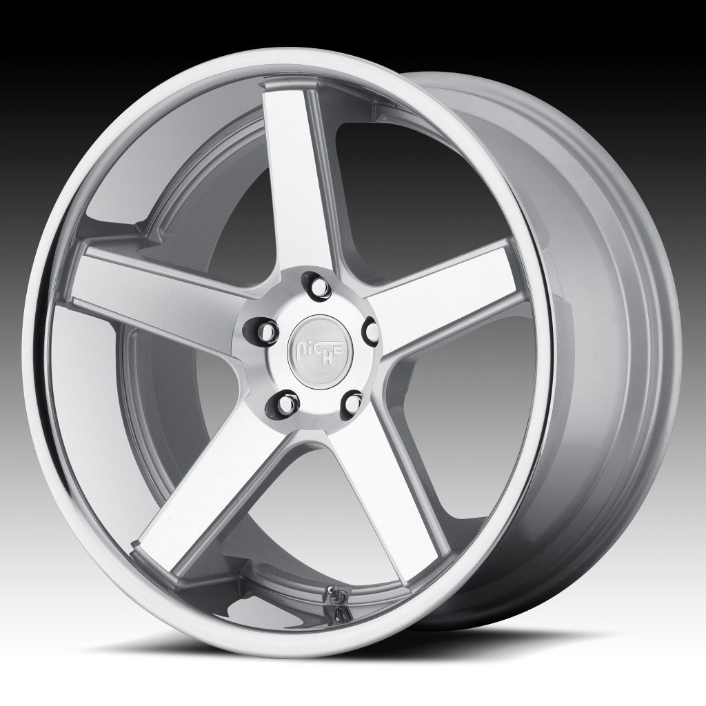 20 inch Niche Nurburg Silver Wheels Rims Staggered 5x120 BMW 5 6