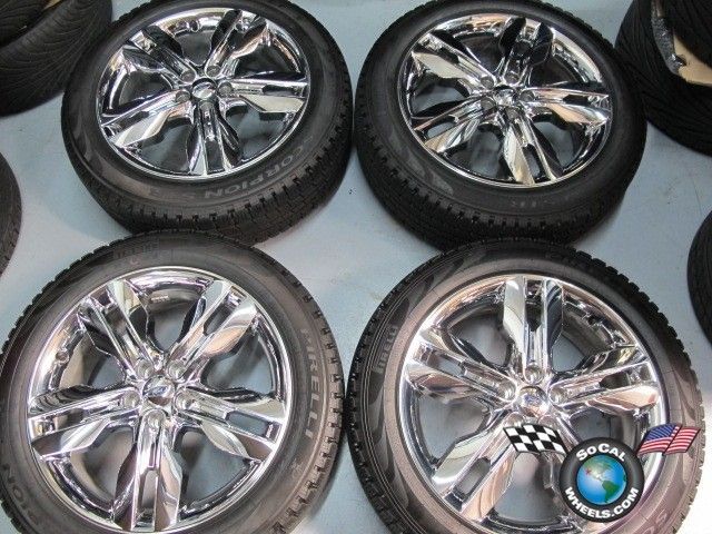 Ford Edge Factory Chrome Clad 20 Wheels Tires OEM Rims 3847 245 50 20