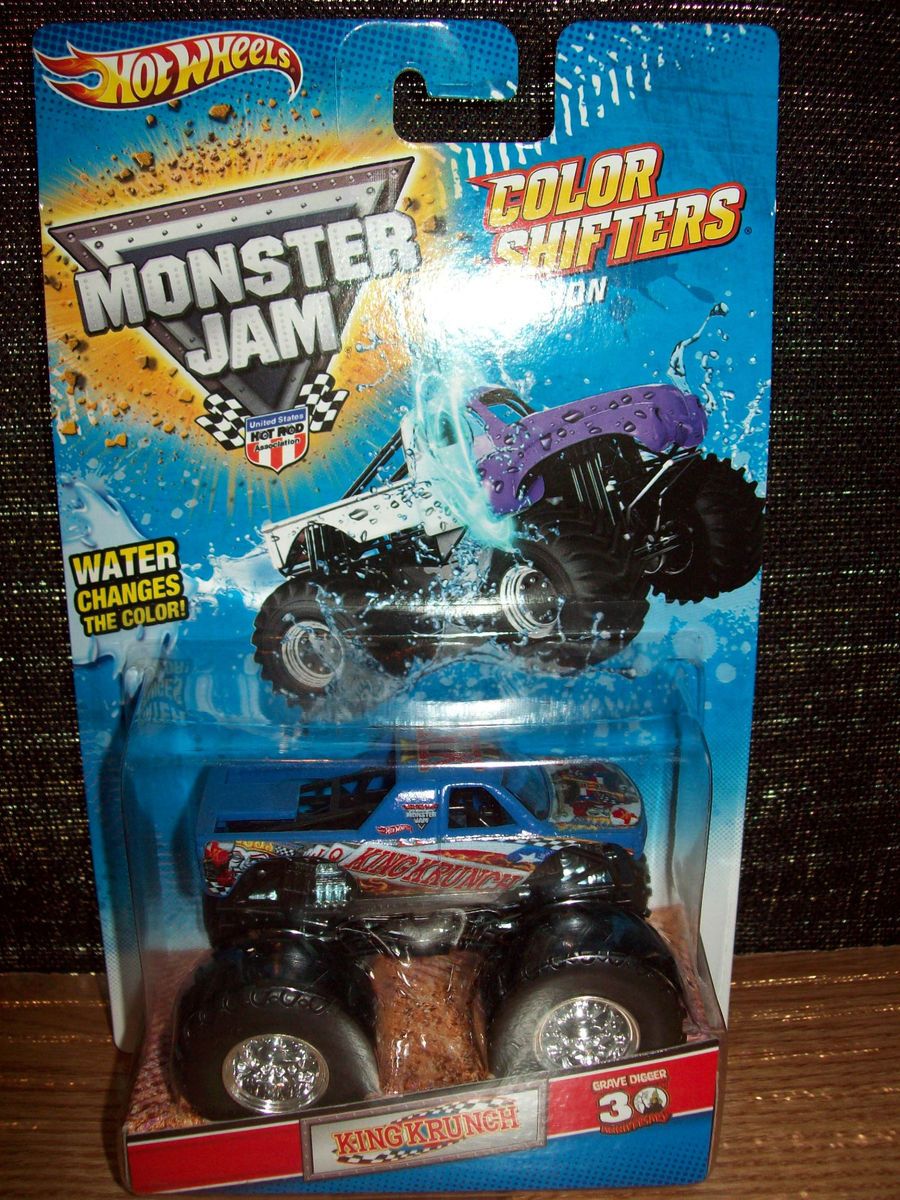 HOT WHEELS 1 64 MONSTER JAM COLOR SHIFTERS ED KING KRUNCH 30TH