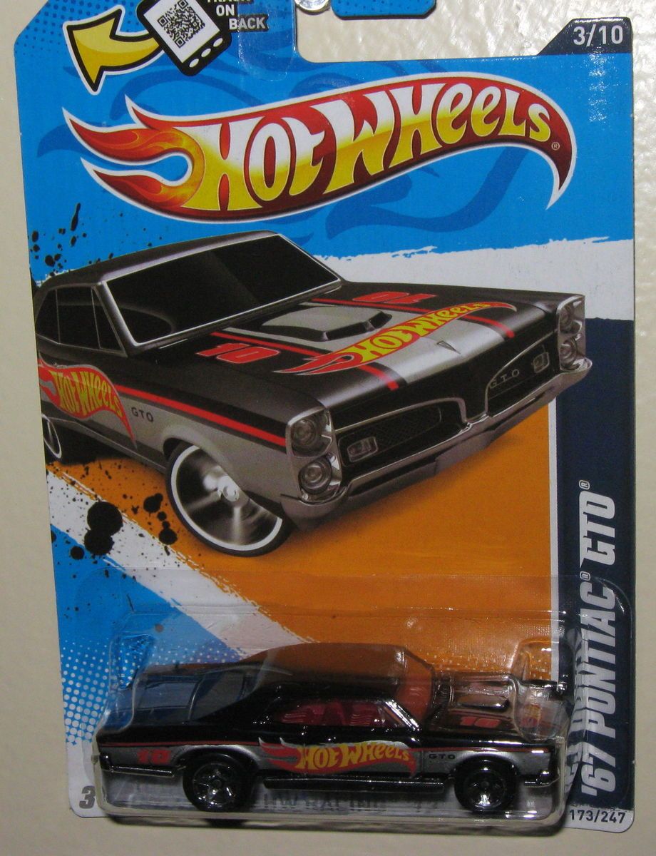 Hot Wheels ★ HW Racing ★ 67 Pontiac GTO ★ 2012 New Black